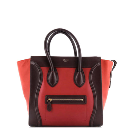 セリーヌ トリコロール ラゲッジバッグ レザー ミニ