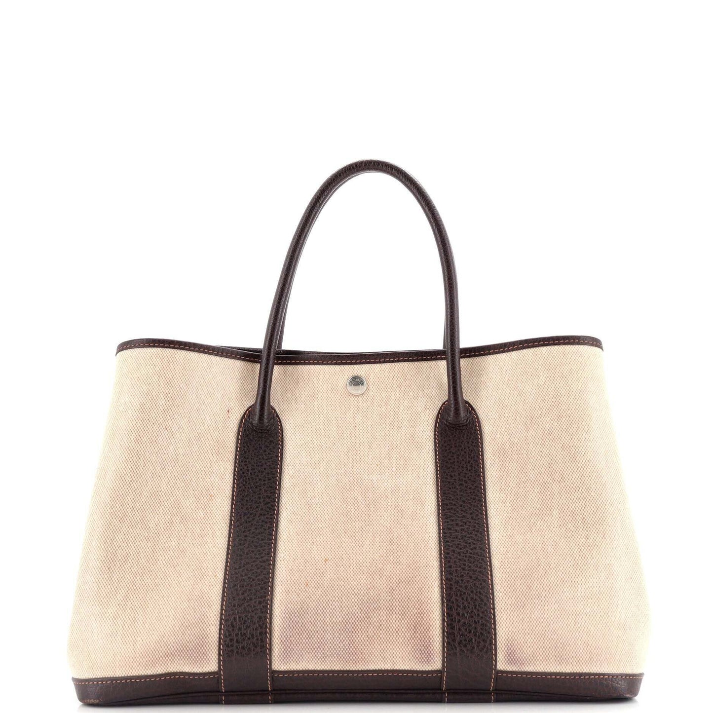 HERMESガーデンパーティートート トワル＆レザー 36