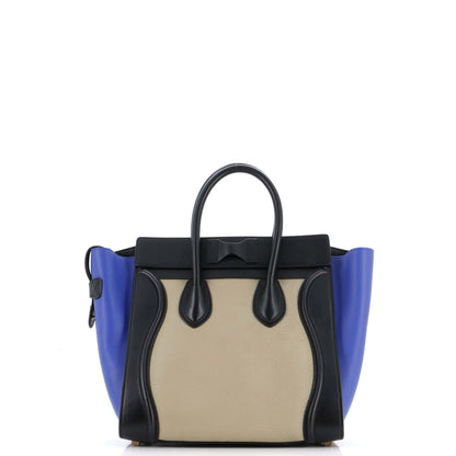 セリーヌ トリコロール ラゲッジバッグ レザー ミニ