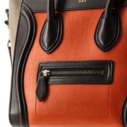 セリーヌ ラゲッジバッグ スムースレザー ナノ