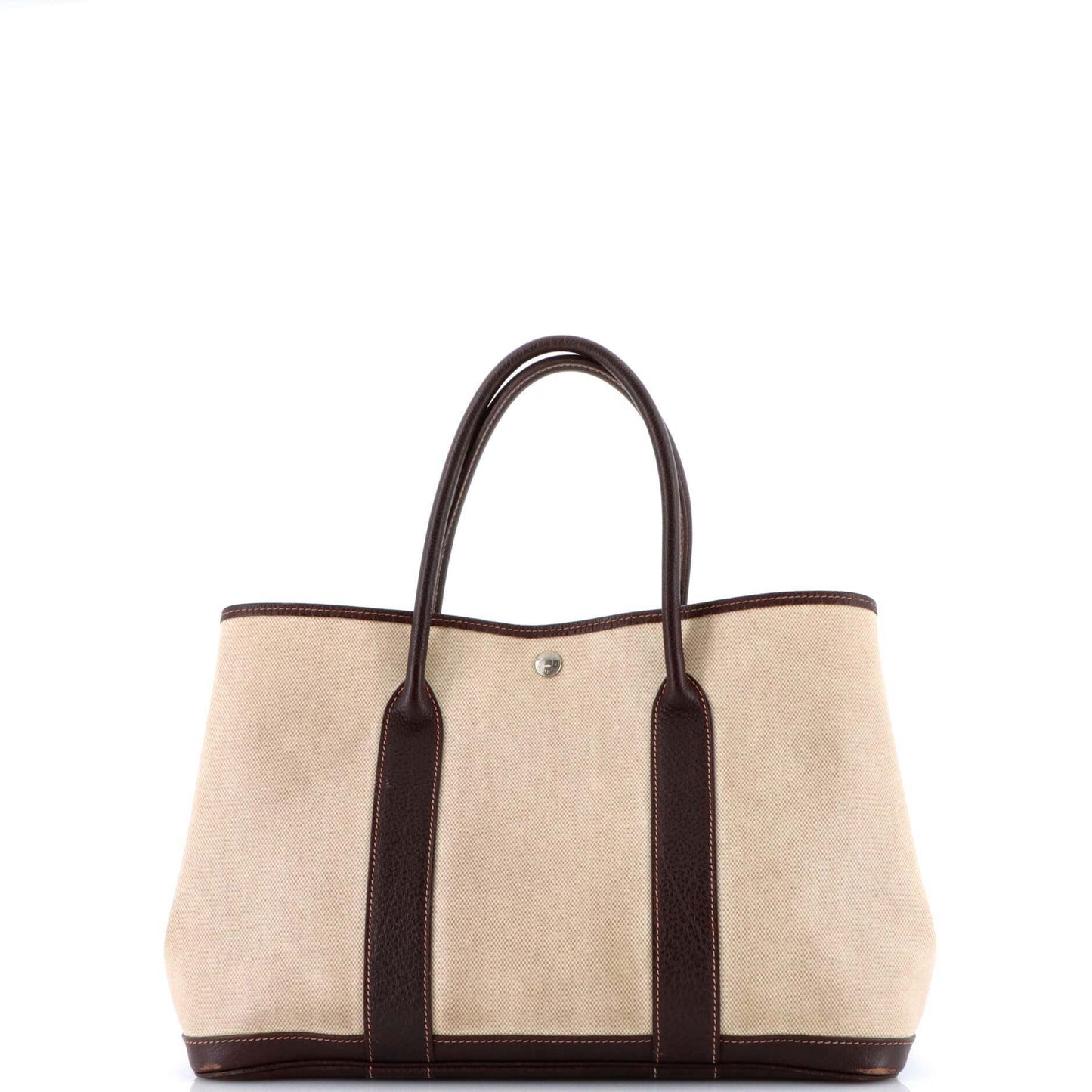 HERMESガーデンパーティートート トワル＆レザー 36