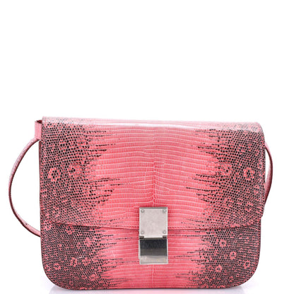 セリーヌ クラシック ボックスバッグ リザード ミディアム