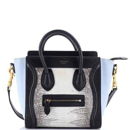 セリーヌ ラゲージバッグ リザード＆レザー ナノ