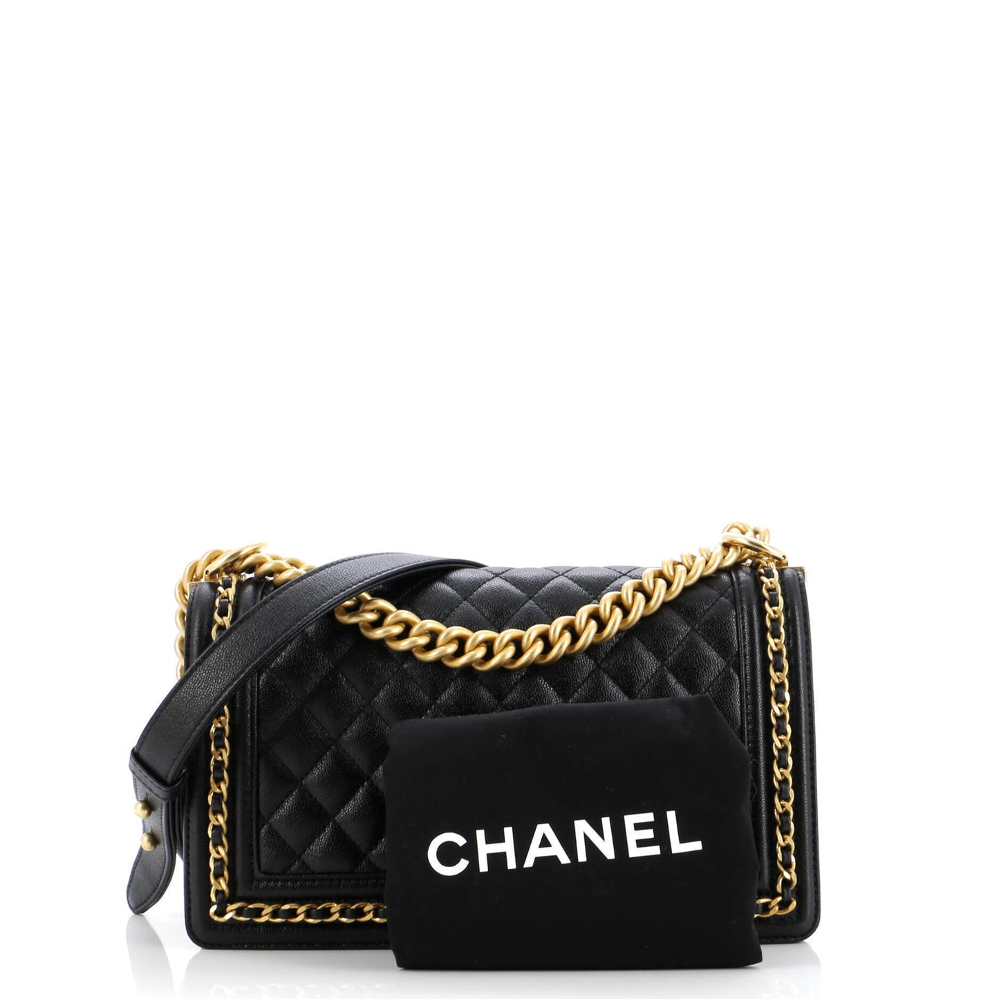 CHANELキャビアスキン ショルダーバッグ