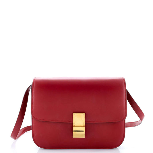 セリーヌ クラシック ボックスバッグ スムースレザー ミディアム