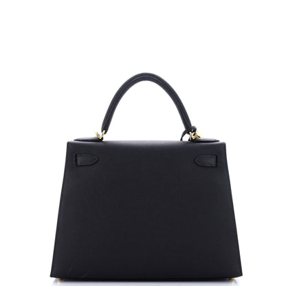 エルメス ケリー ブラックゴールド 28