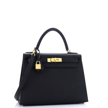 エルメス ケリー ブラックゴールド 28