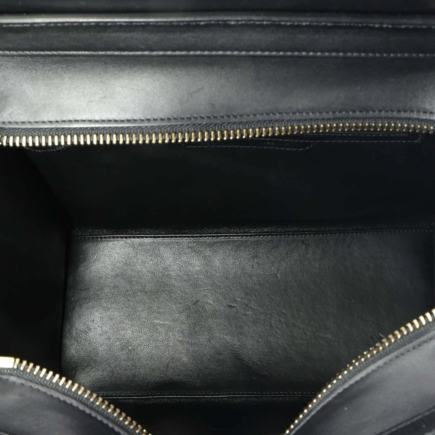 セリーヌ トリコロール ラゲッジバッグ キャンバス＆レザー マイクロ