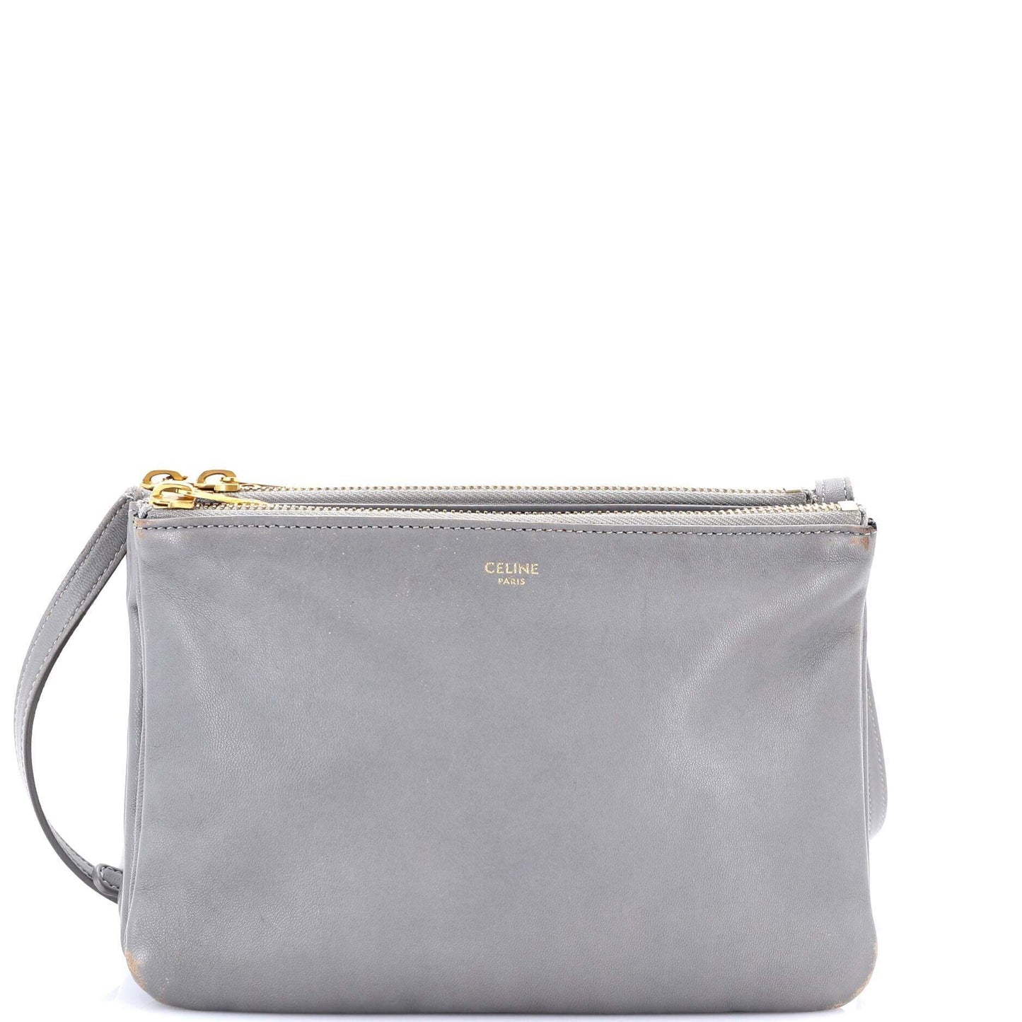 セリーヌ トリオ クロスボディバッグ レザー スモール