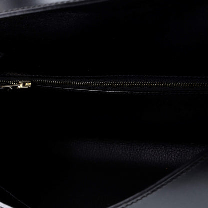 エルメス ケリー ブラック ボックスカーフ 32