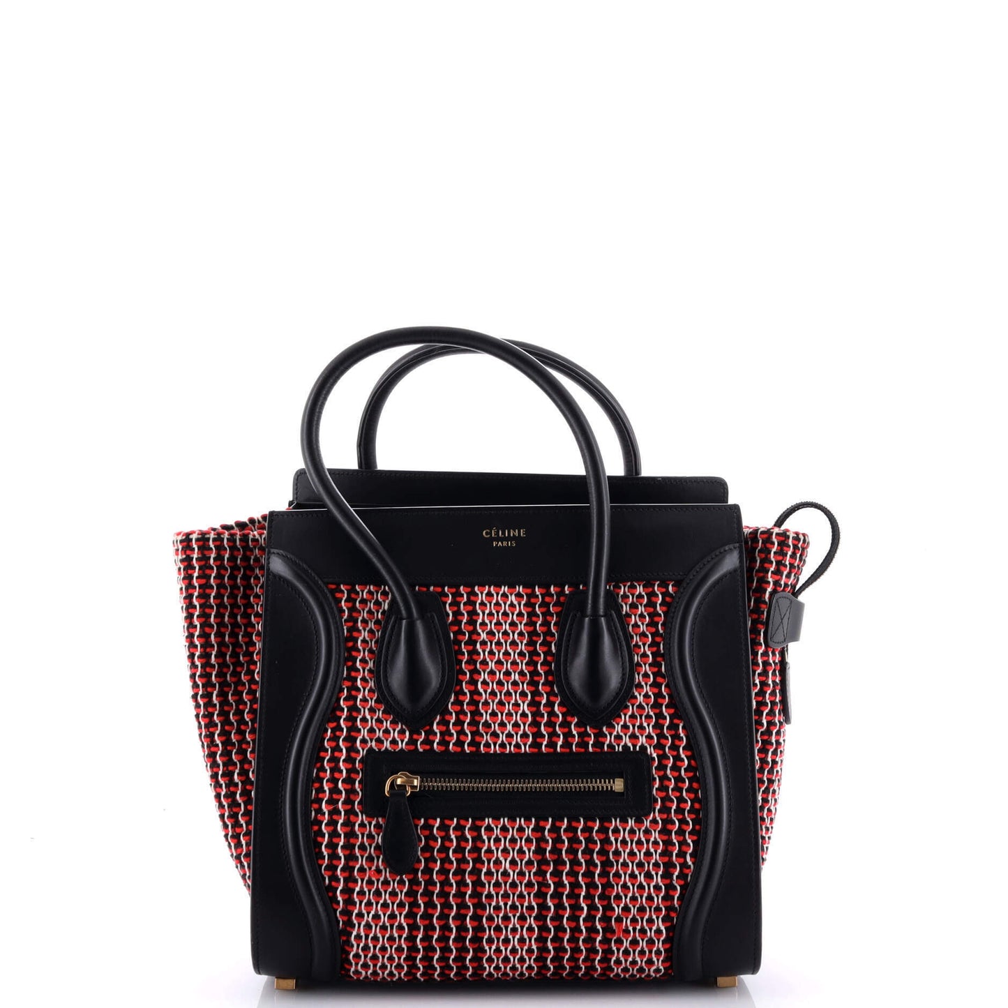 Celine Luggage Bag Tweed Micro