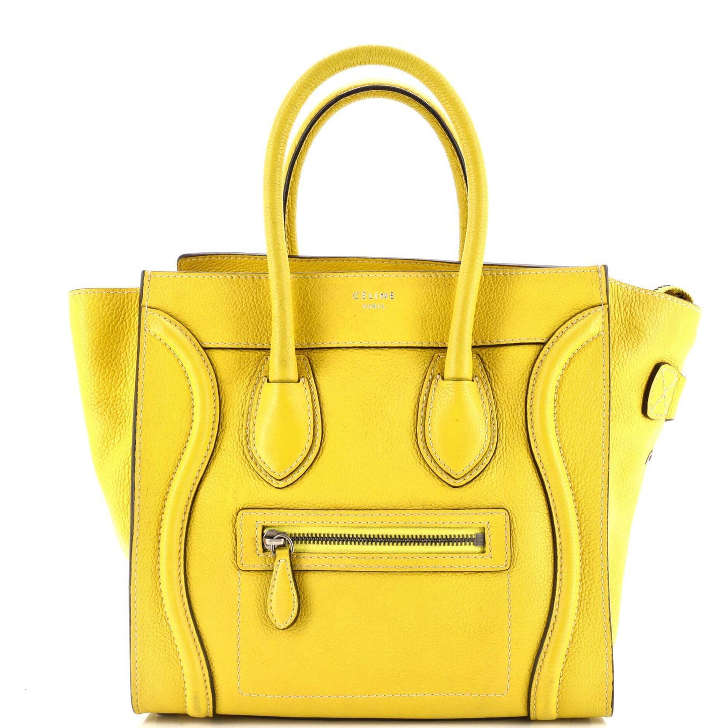 セリーヌ ラゲッジバッグ グレイニーレザー マイクロ