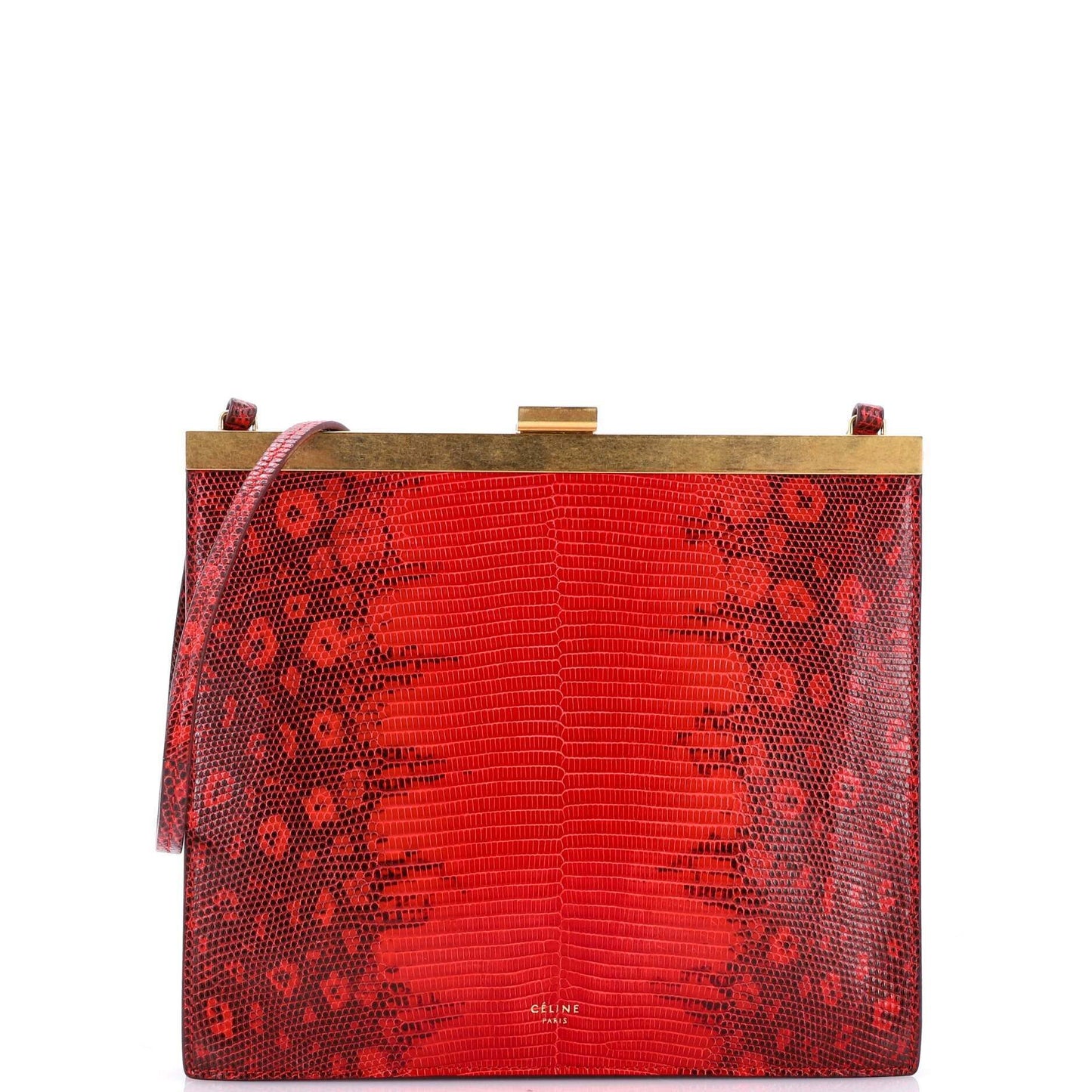 セリーヌ クラスプ クロスボディバッグ リザード ミニ