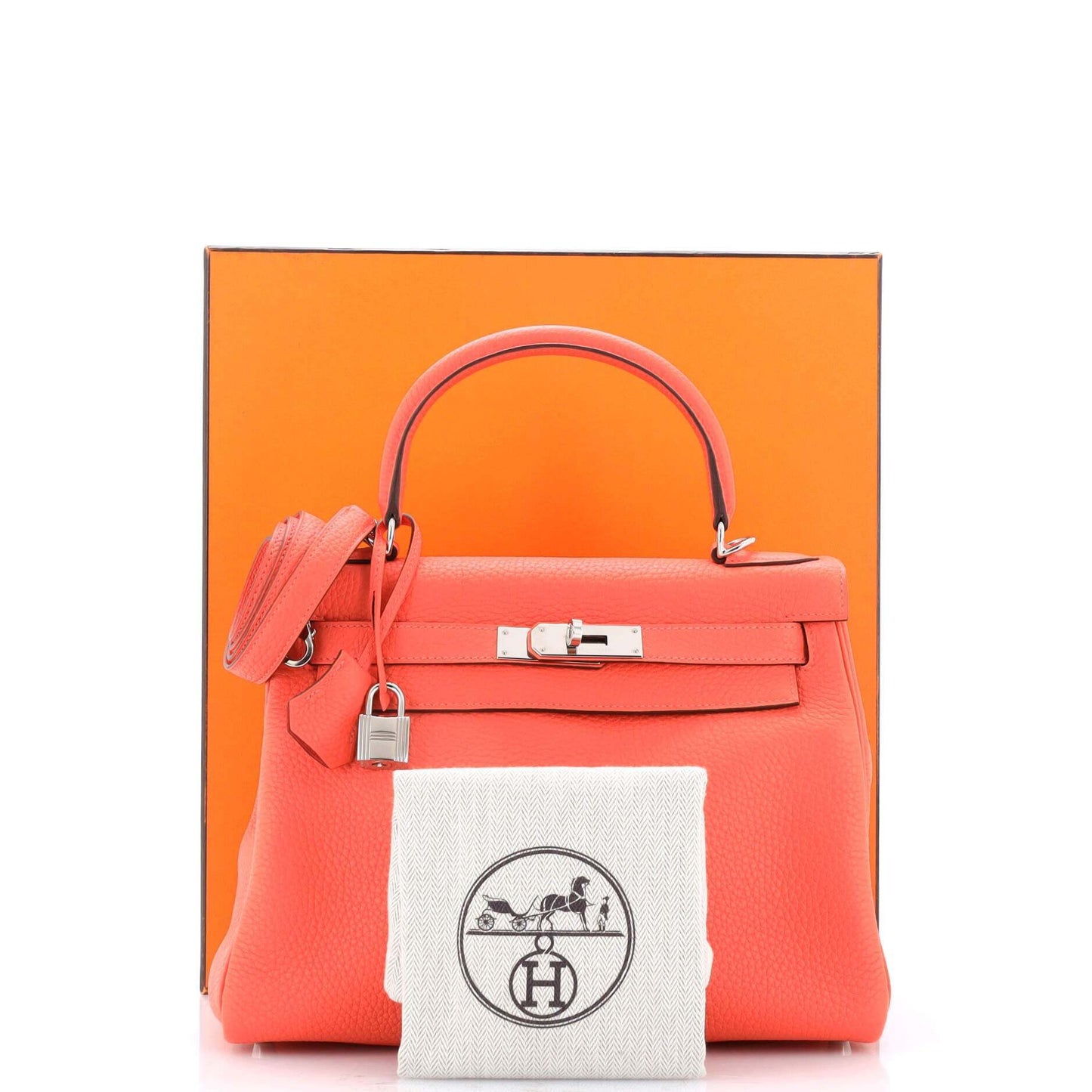 HERMESケリー レッドクレマンス 28