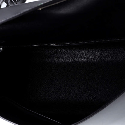 エルメス ケリー ブラック ボックスカーフ 32