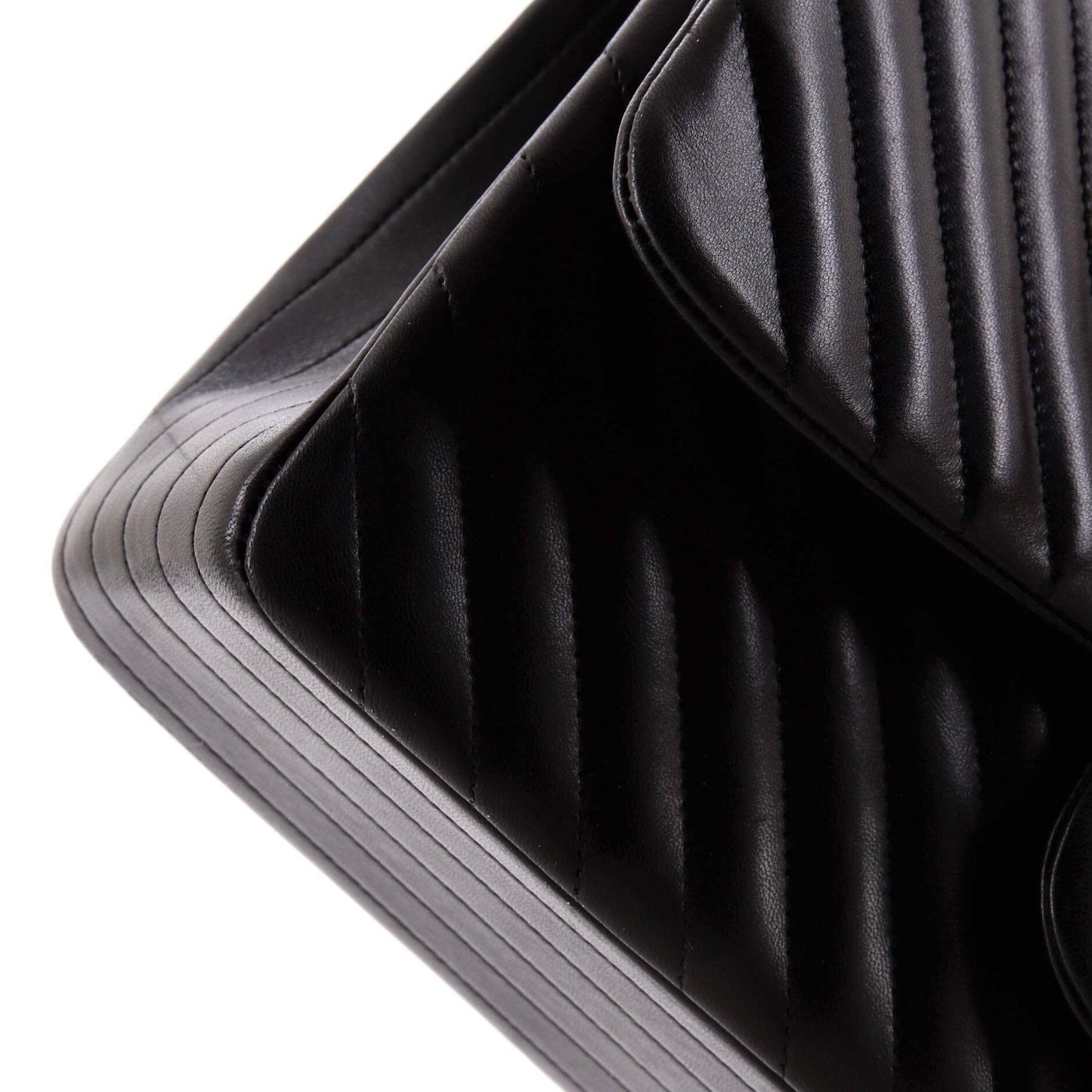 超レア SO BLACK★CHANELラムスキン ジャンボ