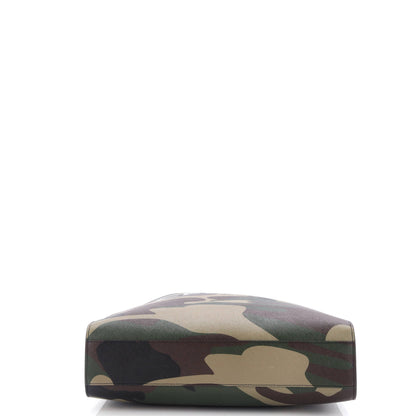 セリーヌ ヴェルティカル カバ トートバッグ カモフラージュ コーティングキャンバス ミディアム