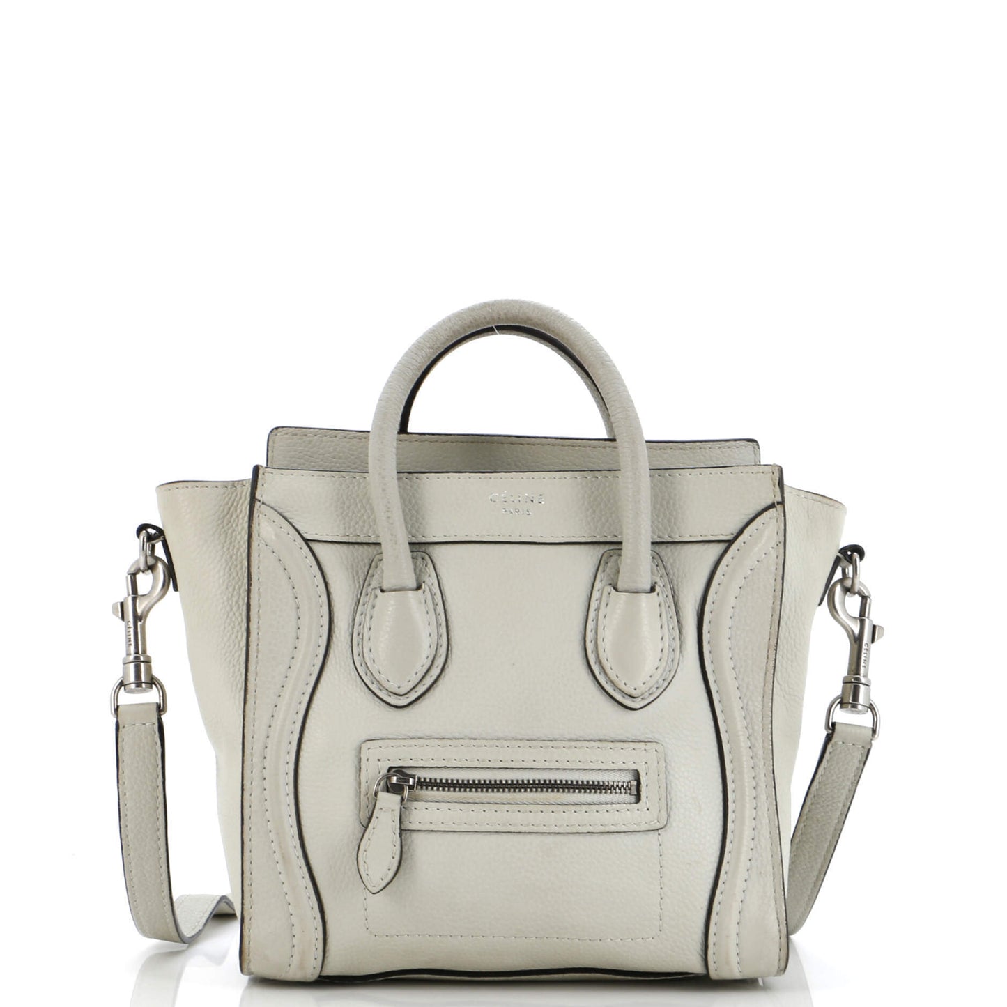 セリーヌ ラゲッジバッグ グレイニーレザー ナノ