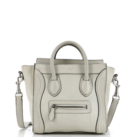 セリーヌ ラゲッジバッグ グレイニーレザー ナノ