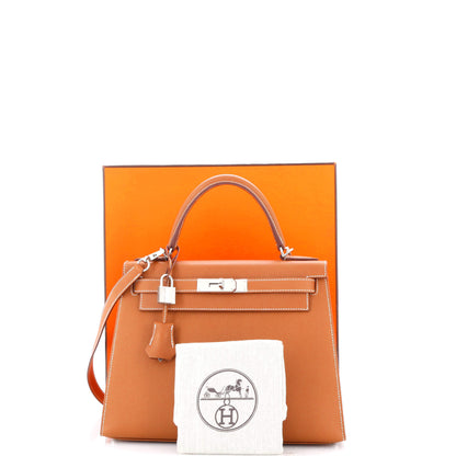 エルメス ケリー ブラウン エプソン 28