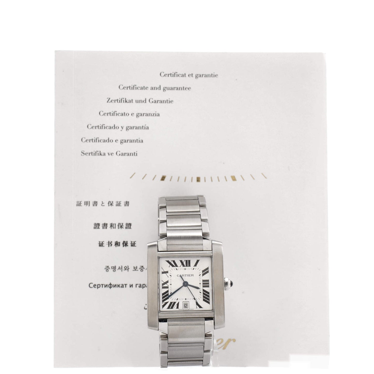 CARTIER タンク フランセーズ 腕時計 28