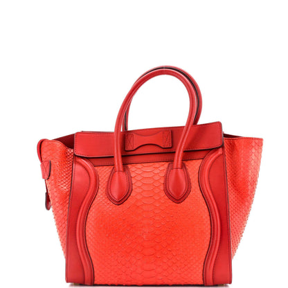 セリーヌ ラゲッジバッグ パイソン マイクロ