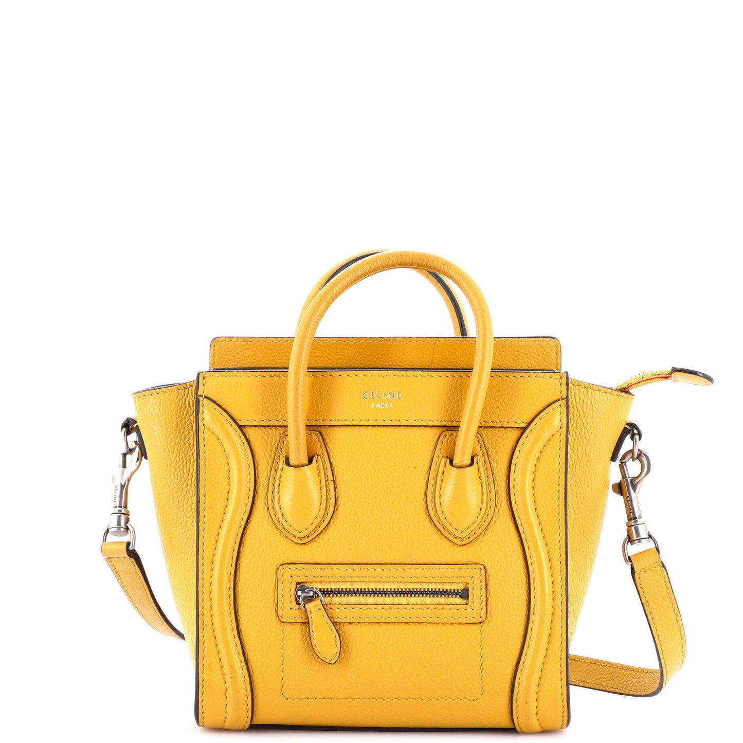 セリーヌ ラゲッジバッグ グレイニーレザー ナノ