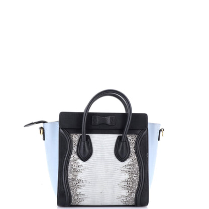 セリーヌ ラゲージバッグ リザード＆レザー ナノ