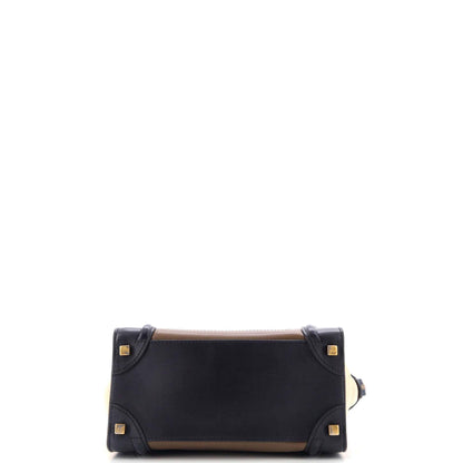 セリーヌ トリコロール ラゲッジバッグ レザー マイクロ