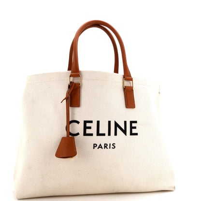 セリーヌ ホリゾンタル カバス トート キャンバス レザー なし