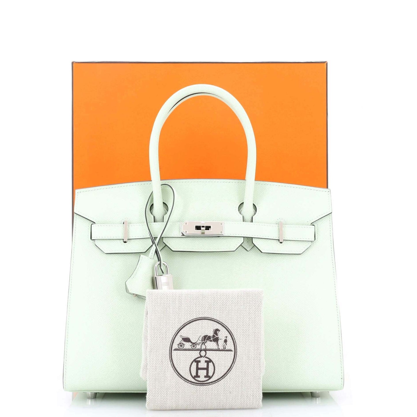HERMESバーキン セリエ バッグ グリーン エプソン 30