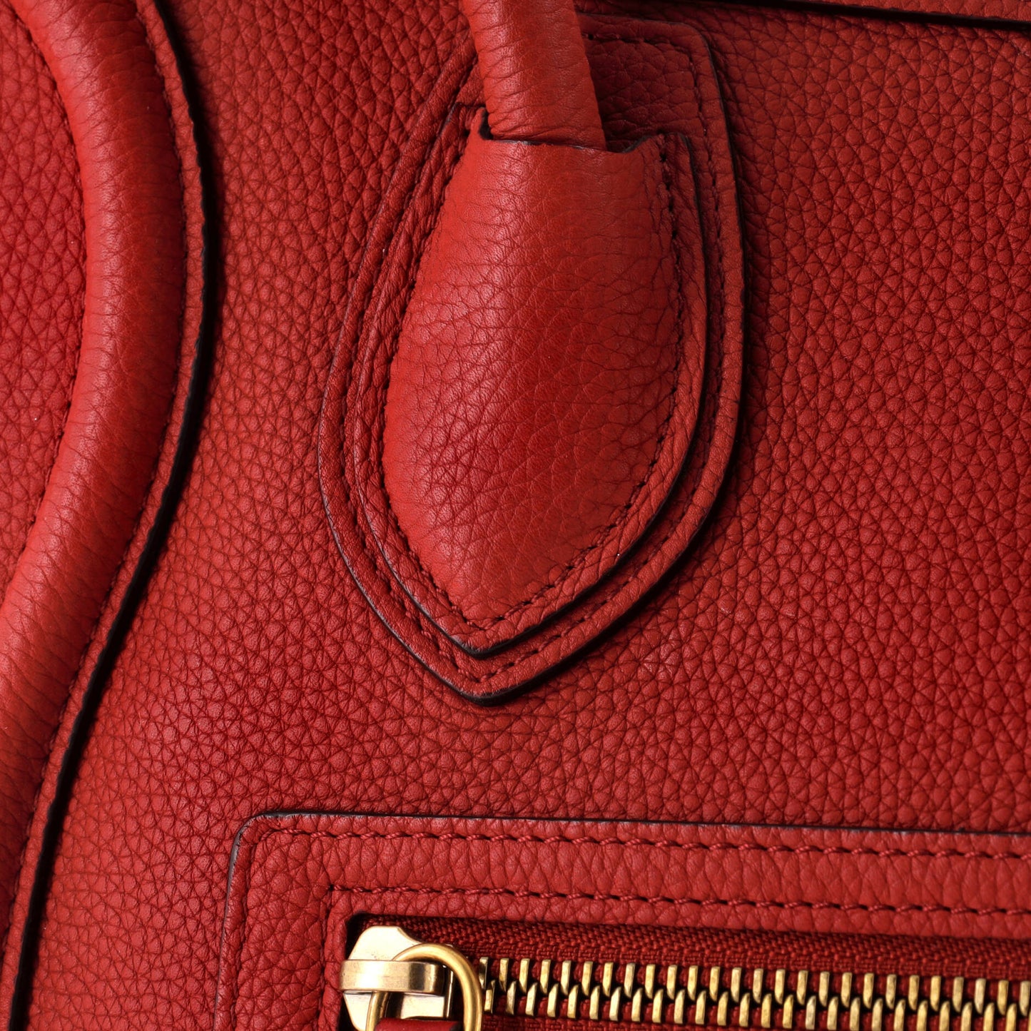 セリーヌ ラゲッジバッグ グレイニーレザー マイクロ