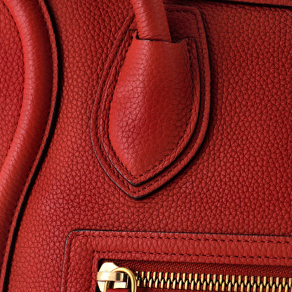 セリーヌ ラゲッジバッグ グレイニーレザー マイクロ