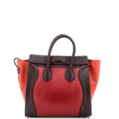 セリーヌ トリコロール ラゲッジバッグ レザー ミニ