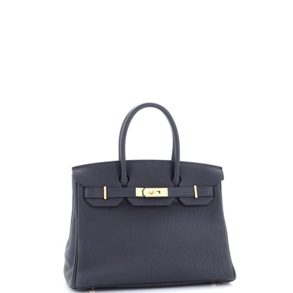 HERMESバーキン ブルー トゴ ローズ 30