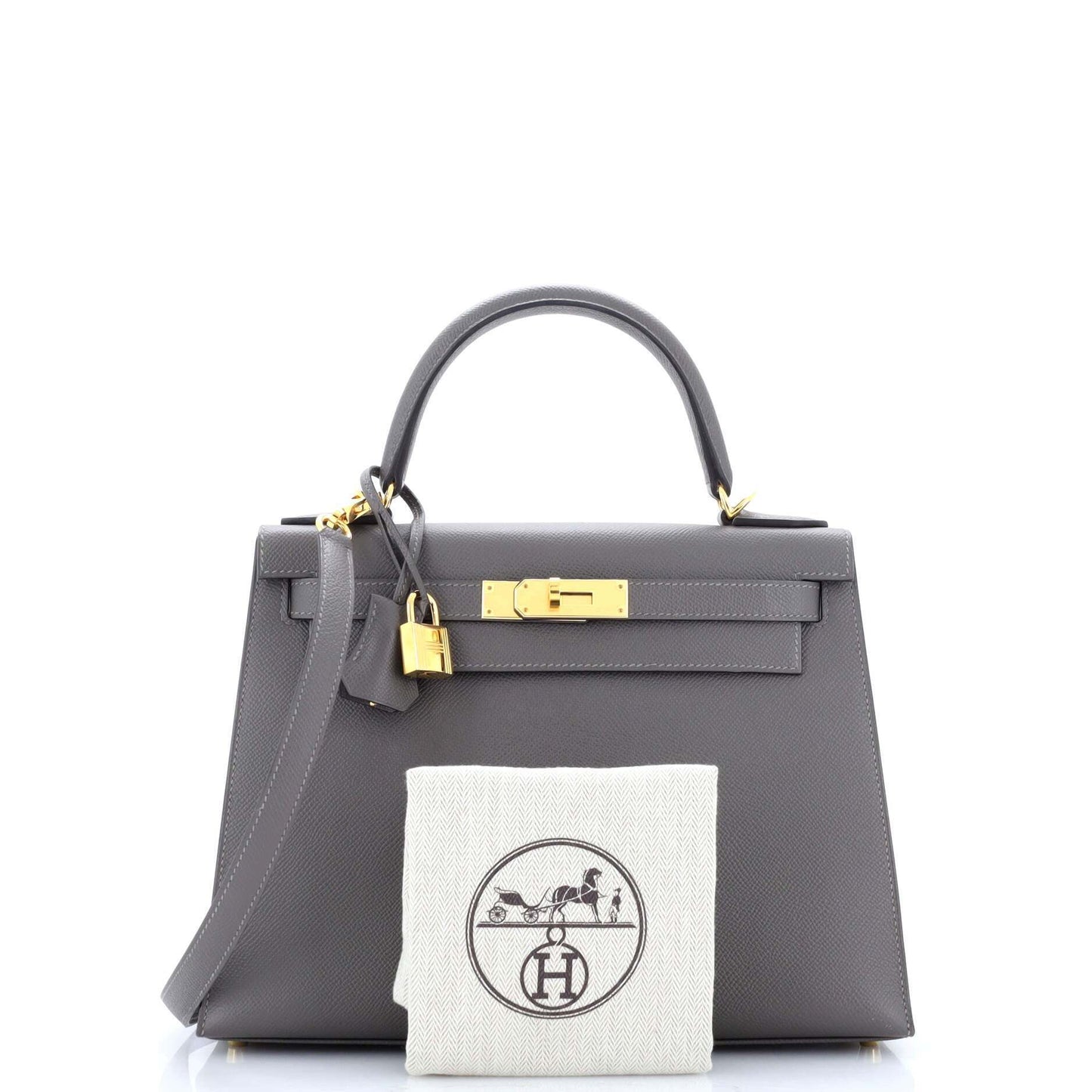 HERMESケリー グレーエプソン 28