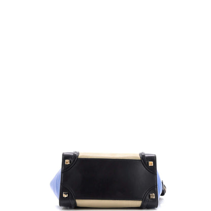 セリーヌ トリコロール ラゲッジバッグ レザー マイクロ