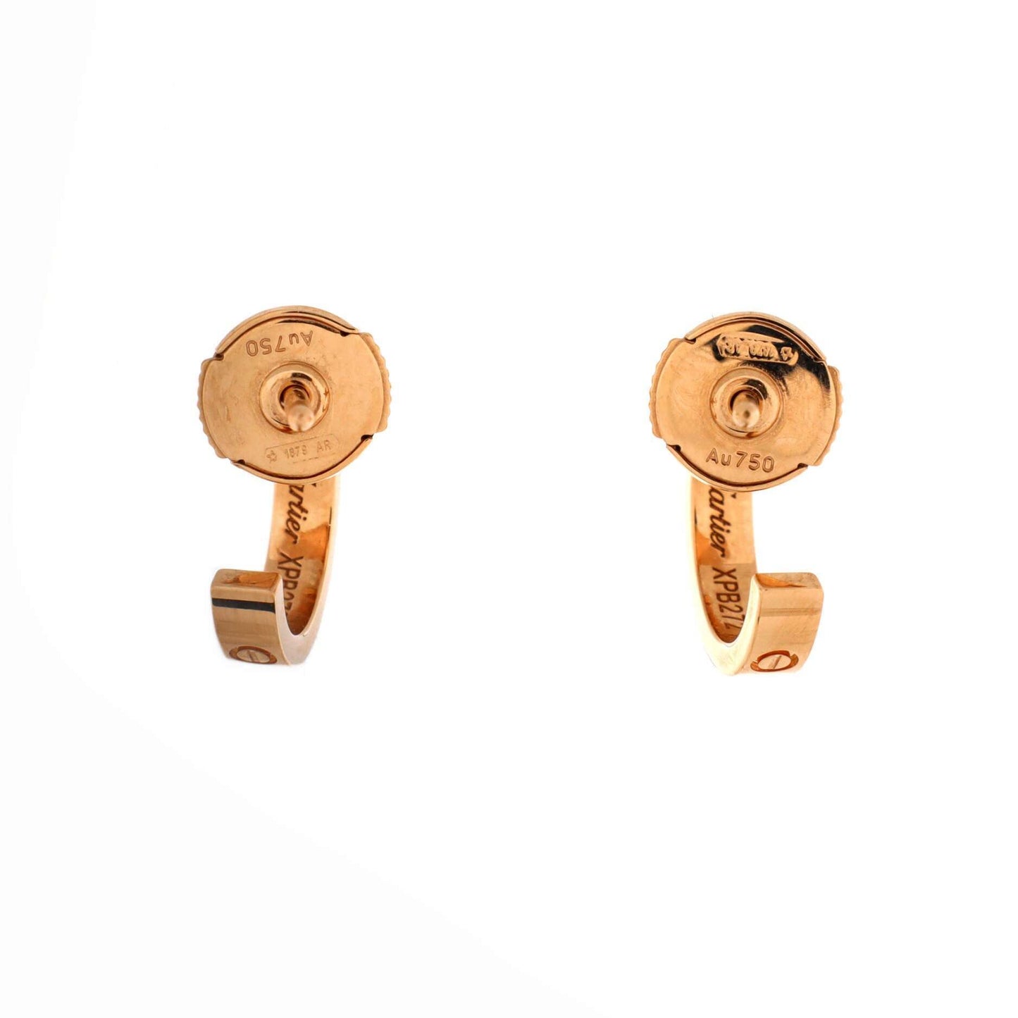 カルティエラブ フープ ピアス 18Kローズゴールド