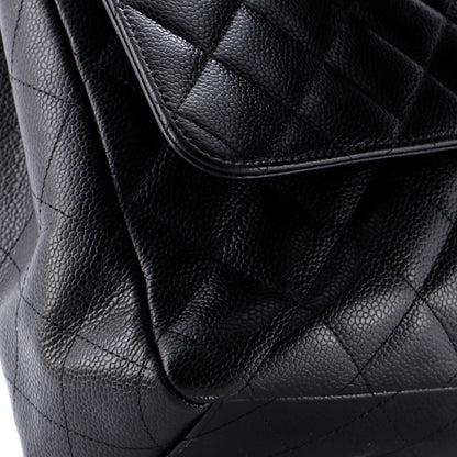 【マキシサイズ】CHANEL キャビアスキン ショルダーバッグ