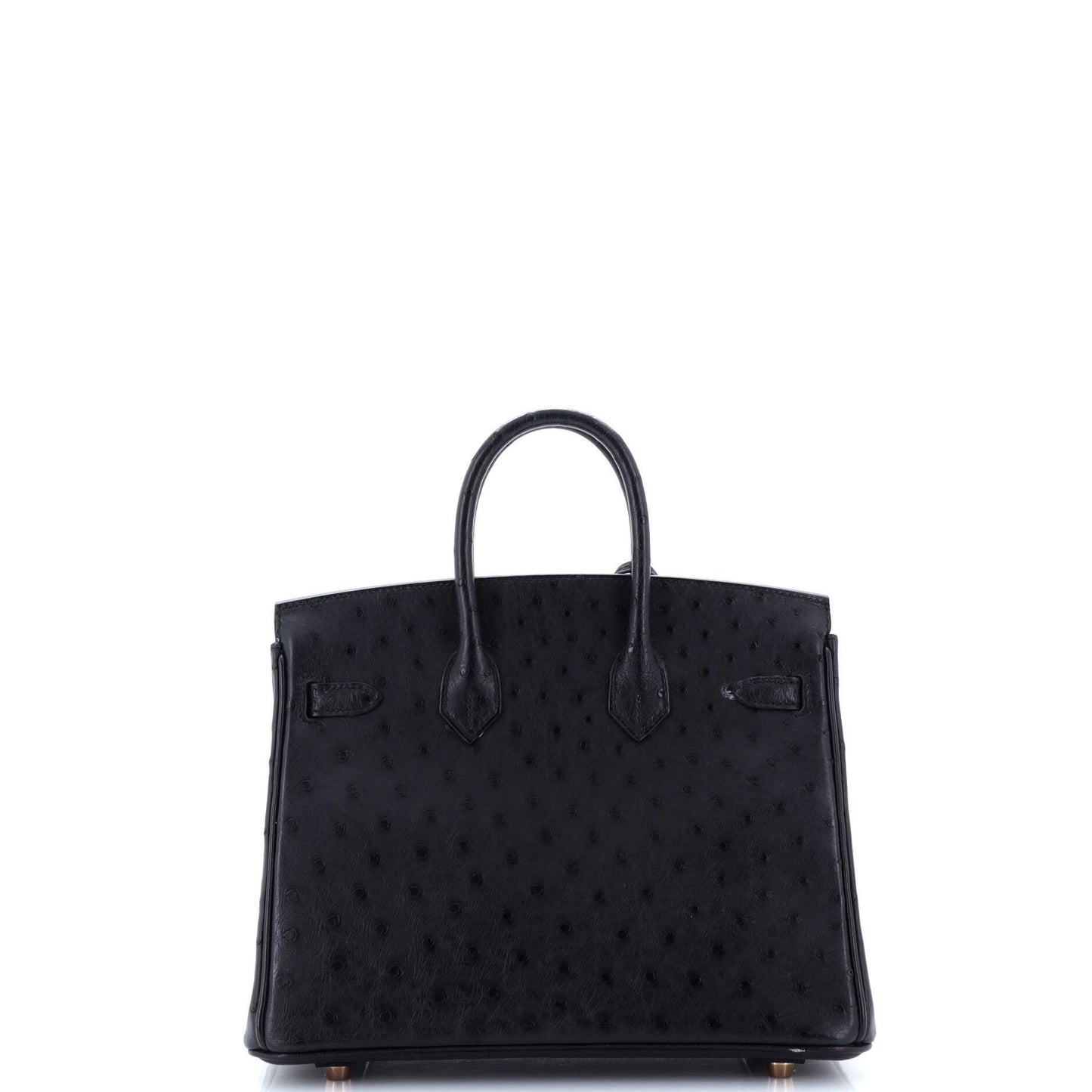 エルメス バーキン ブラックオーストリッチ ローズ 25