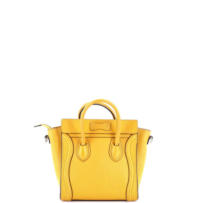 セリーヌ ラゲッジバッグ グレイニーレザー ナノ