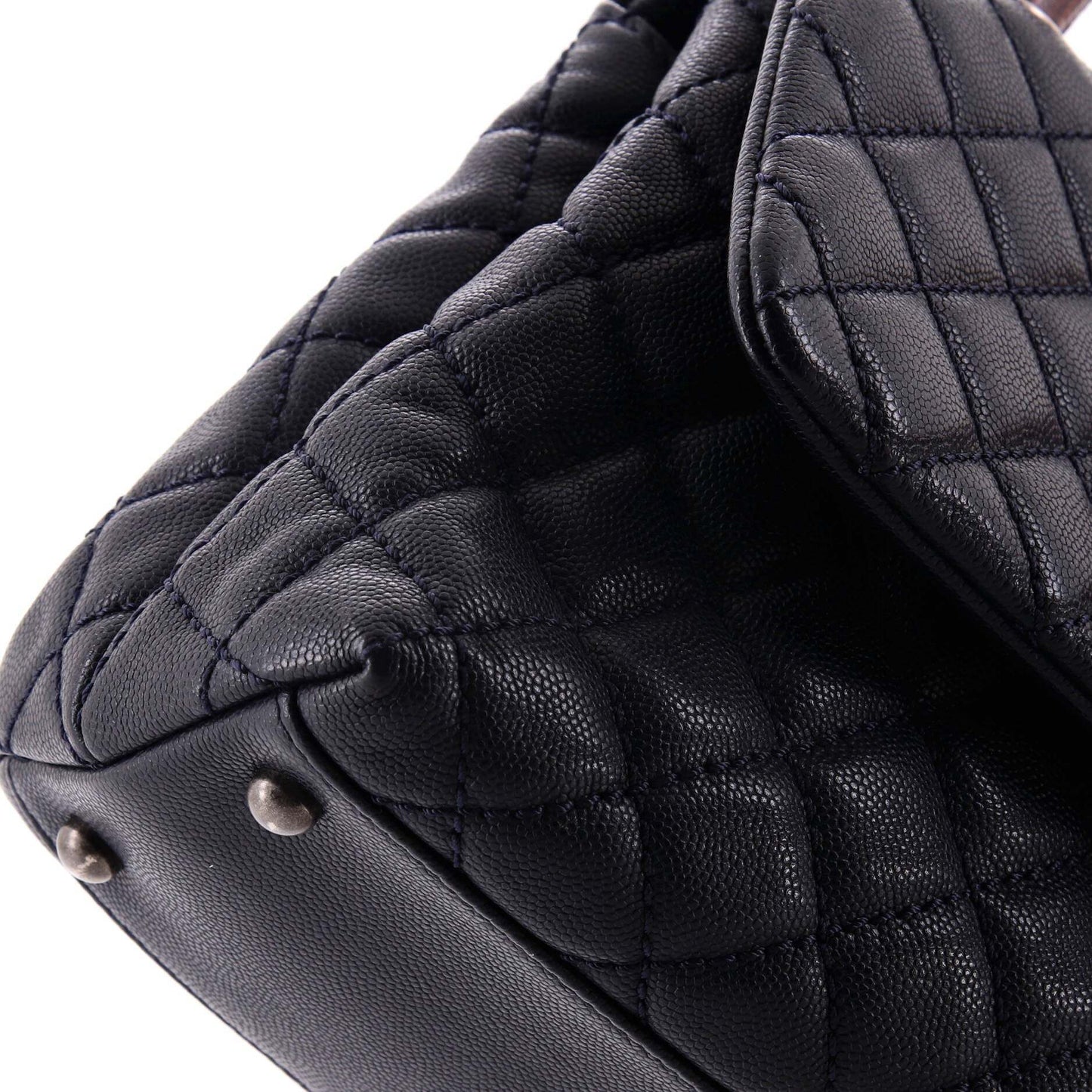 CHANELココハンドル キャビアスキン リザード