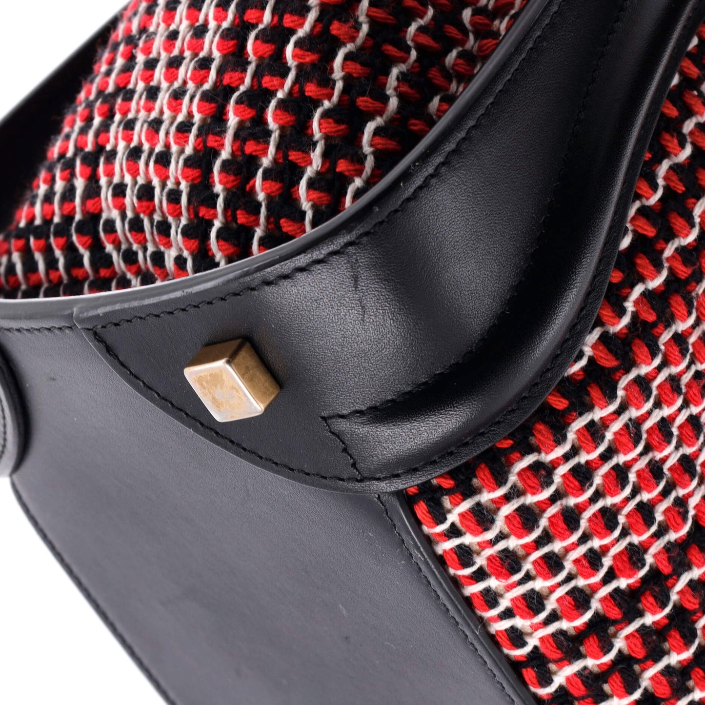 Celine Luggage Bag Tweed Micro