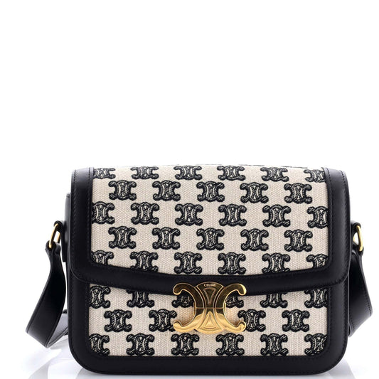 セリーヌ トリオンフ ショルダーバッグ トリオンフ キャンバス ミディアム