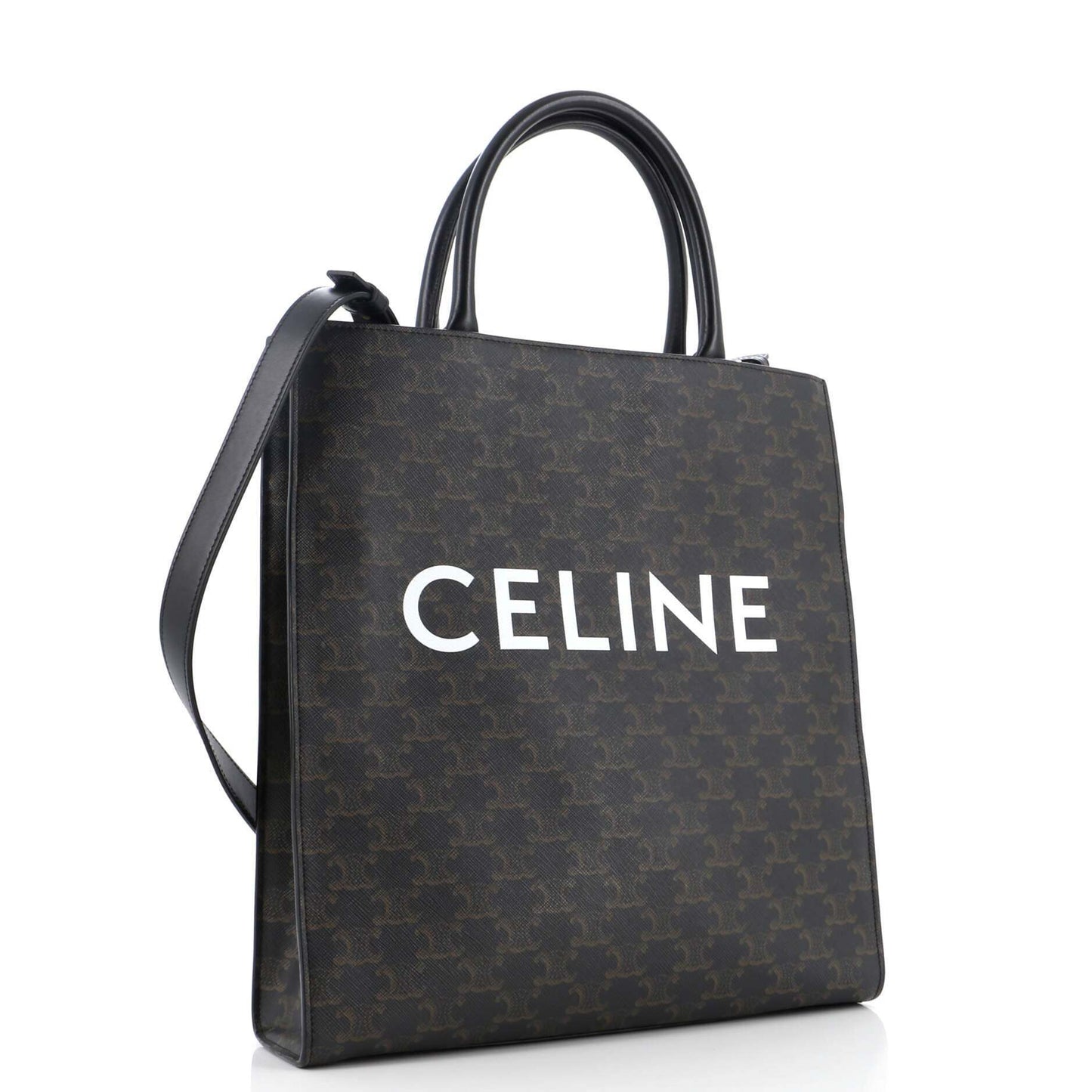 セリーヌ ヴェルティカル カバ トート トリオンフ コーティングキャンバス ミディアム