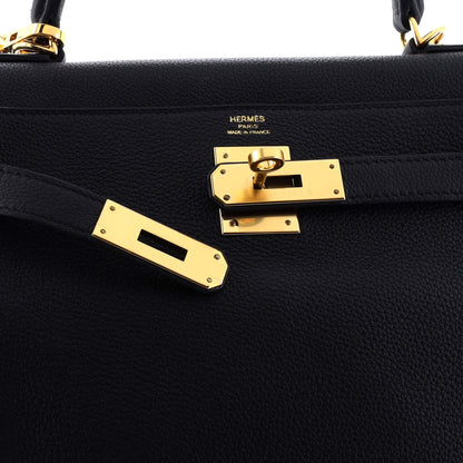 エルメス ケリー ブラック トゴ 28