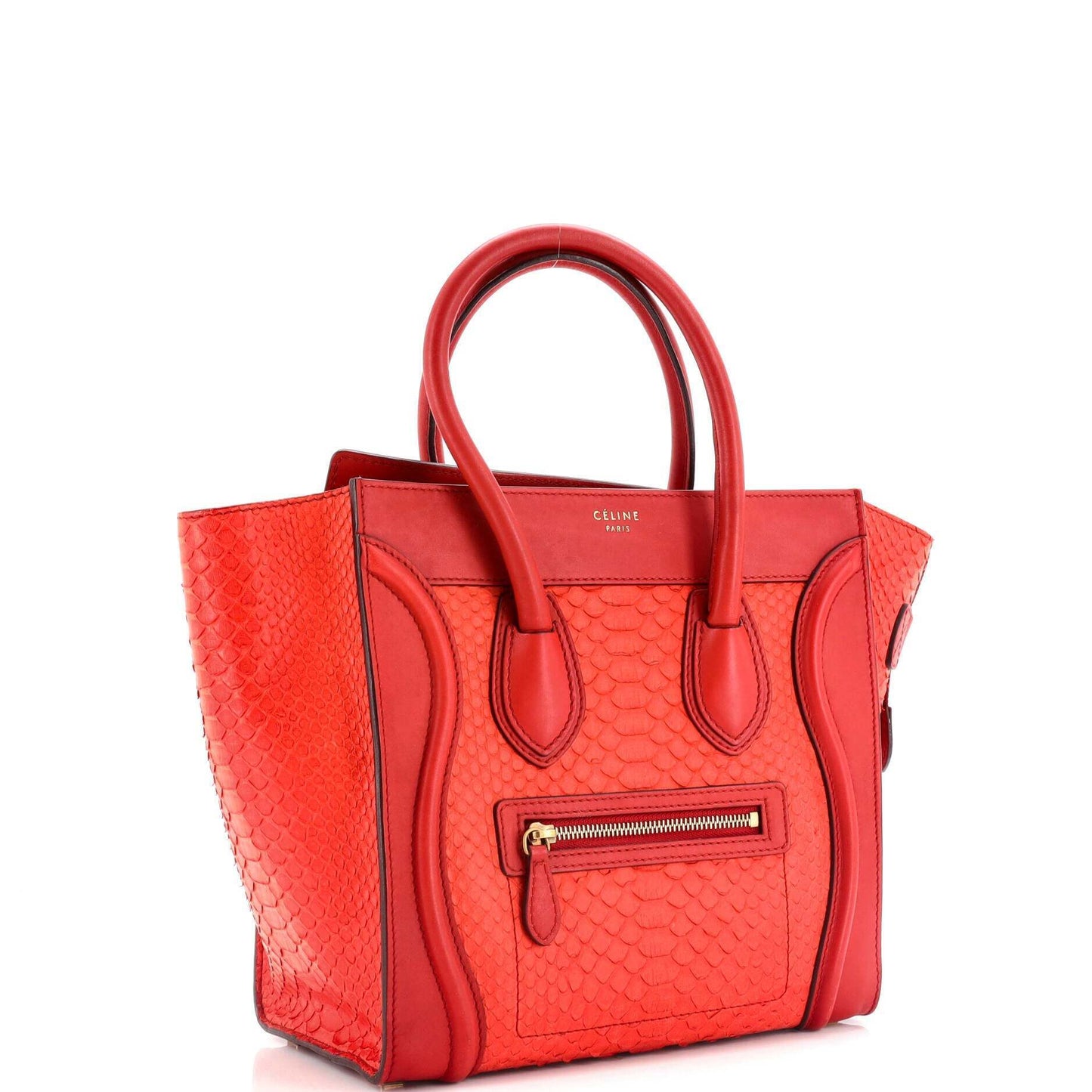 セリーヌ ラゲッジバッグ パイソン マイクロ