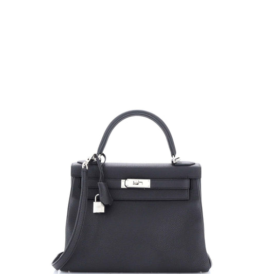 HERMESケリー ブラック トゴ 28