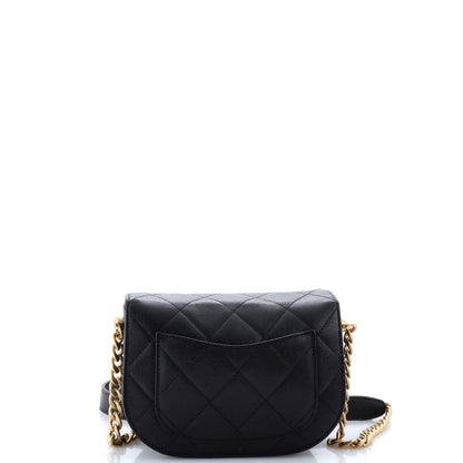 CHANELムーンフラップ キャビアスキン ミニ