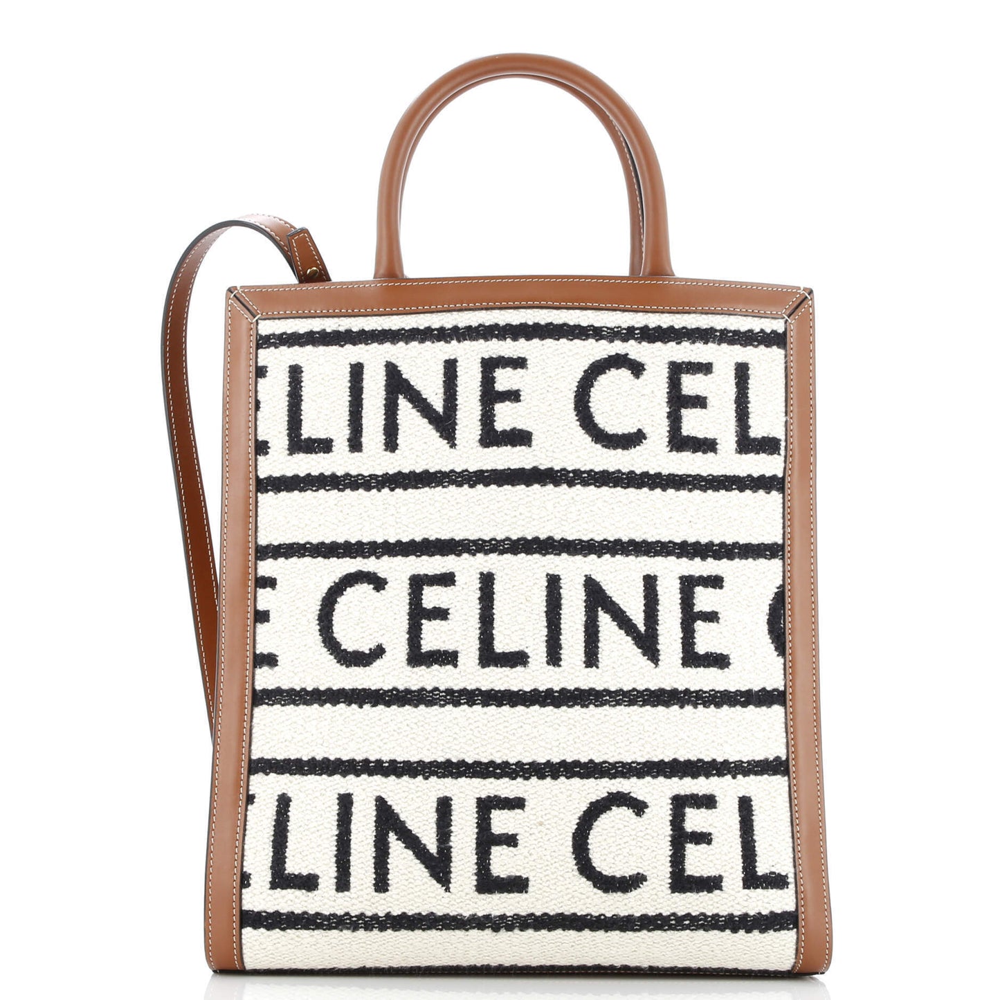 セリーヌ バーティカル カバス トートバッグ ロゴ オールオーバー テキスタイル スモール